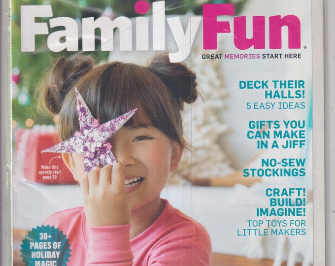 Family Fun December January 2018 In The Spirit, Deck The Halls 5 Easy Ideas, Gifts You Can Make in Jiff, Craft! Build! (Magazine: Parenting)