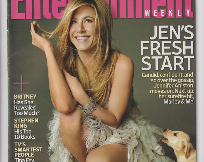 Entertainment Weekly December 12, 2008 Jennifer Aniston, Britney Spears, Stephen King, TV's Smartest People (Magazine: Movies, Celebrities)