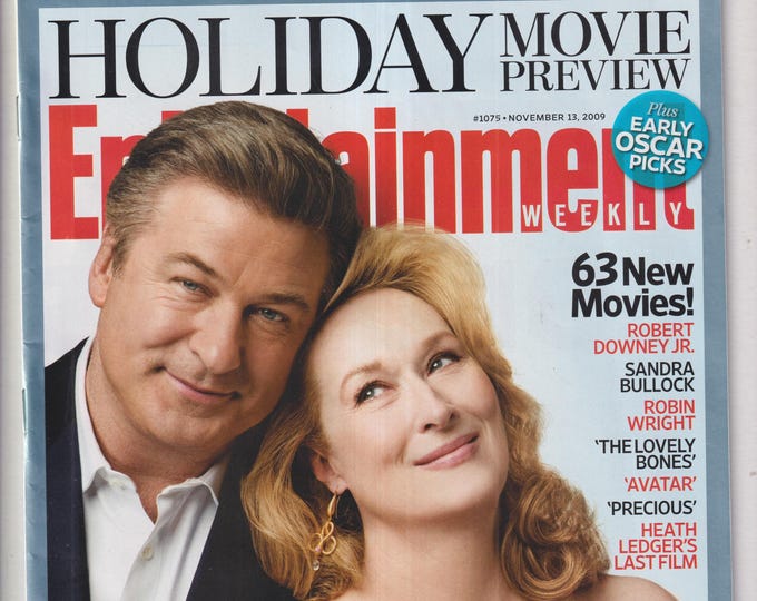 Entertainment Weekly November 13, 2009 Alec Baldwin Meryl Streep  Holiday Movie Preview (Magazine: Music, Film, TV, Celebrities)