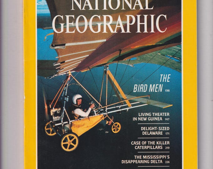 National Geographic August 1983 The Bird Men, New Guinea, Delaware, Killer Caterpillars, Mississippi (Magazine: Nature, Geography, History)