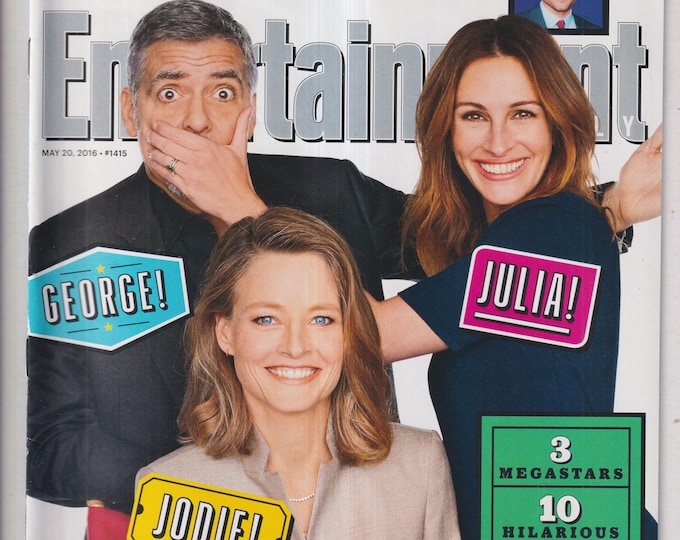 Entertainment Weekly May 20, 2016 George Clooney, Julia Roberts, Jodie Foster, The New Hans Solo (Magazine: Movies, Music, TV, Celebrities)