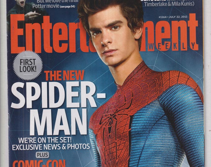 Entertainment Weekly July 22, 2011 Andrew Garfield, Spider-Man, Comic-Con Preview, Harry Potter (Magazine: Movies, Celebrities)