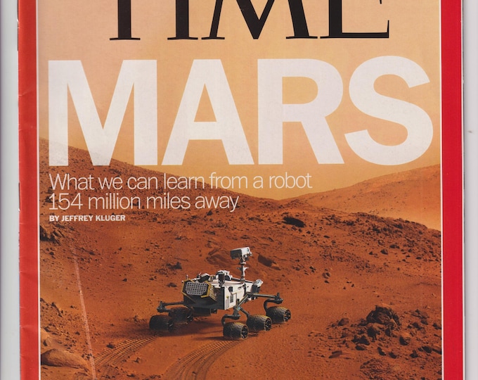 Time August 20, 2012 Mars, Gun Control, Obama, Deficit (Magazine: Current Events, Politics)