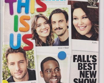 Entertainment Weekly October 14, 2016 This Is Us, Milo Ventimiglia, Mandy Moore, Chrissy Metz, Sterling K. Brown, Justin Hartley
