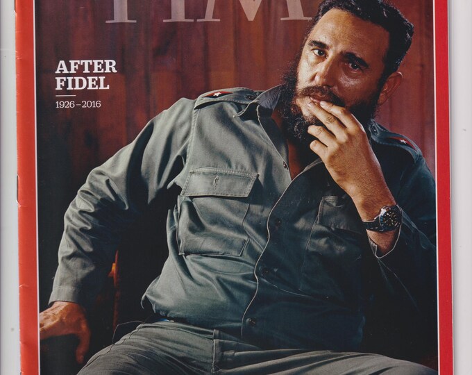 Time December 12, 2016  Fidel Castro 1926-2016, Donald Trump, Major Troy Gilbert, Michael Keaton (Magazine: News, Politics,  Current Events)