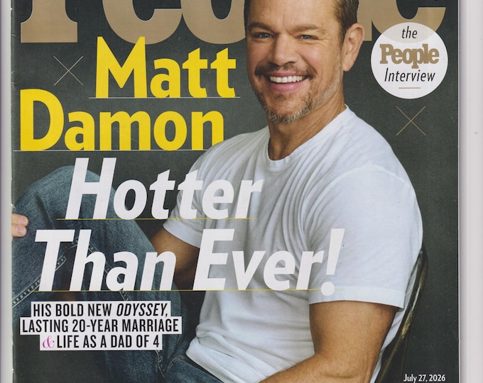 People July 27, 2026 Matt Damon, Sophia Maddox, Prince Harry (Magazine: Celebrity, Gossip)