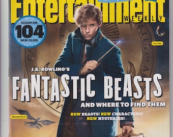 Entertainment Weekly August 19-26, 2016 J K Rowling's Fantastic Beasts, Eddie Redmayne, Rogue One, Doctor Strange, The Girl on The Train