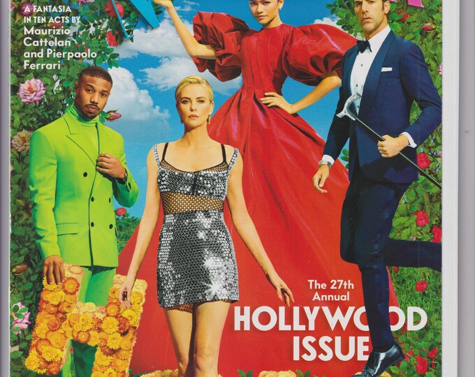 Vanity Fair The Hollywood Issue 2021 Michael B Jordan, Charlize Theron, Zendaya, Sacha Baron Cohen  (Magazine: General Interest)