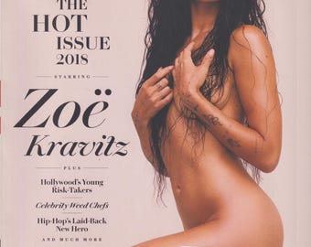 Rolling Stone November 2018 Zoe Kravitz The Hot Issue, Hollywood's Risk Takers, Celebrity Weed Chefs, Hip-Hop's Laid Back New Hero