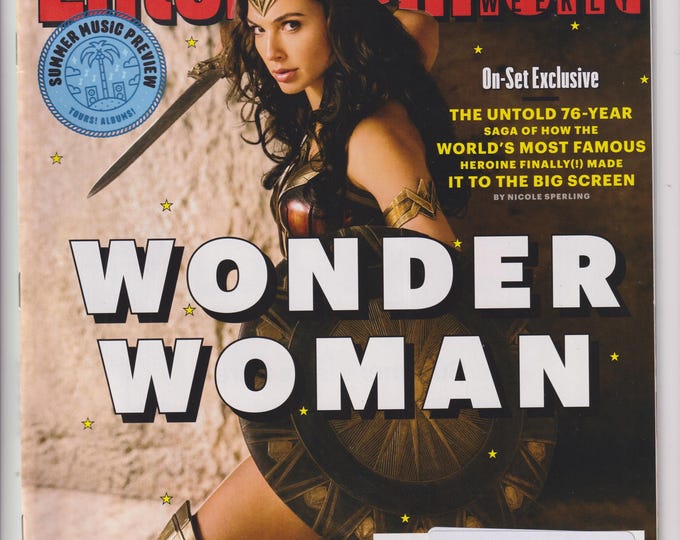 Entertainment Weekly May 26, 2017 Gal Gadot, Wonder Woman ON Set Exclusive, Fall TV Preview  (Magazine)