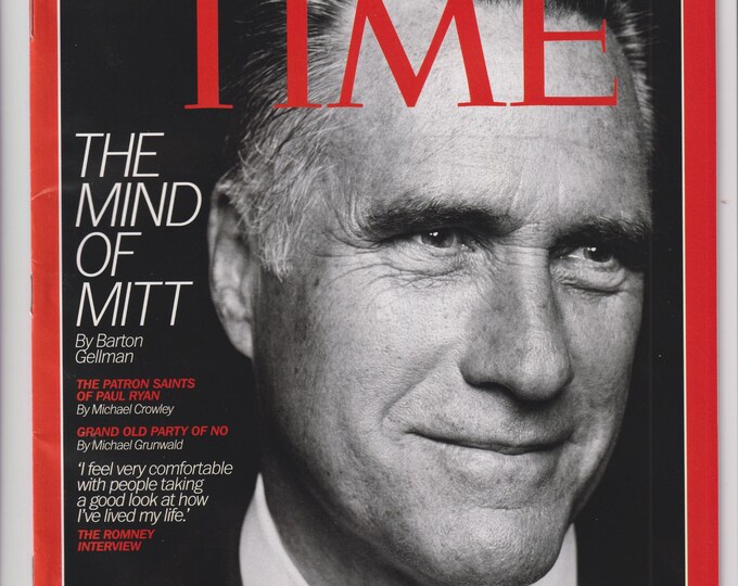 Time September 3, 2012 Mitt Romney, Paul Ryan, GOP, The Republicans (Magazine: Current Events, Politics)