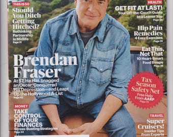 AARP February March 2026 Brendan Fraser, Partnership for Life, Finances, Tax Season (Magazine: General Interest)