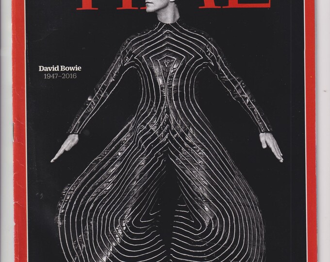 Time January 25, 2016 David Bowie 1947-2016   (Magazine: News, Politics,  Current Events)