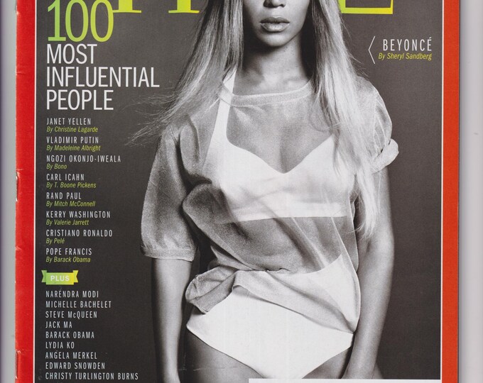 Time  May 05, 2014 Beyonce, 100 Most Influential People,   Vladimir Putin, Rand Paul, Pope France (Magazine: Politics, Current Events)