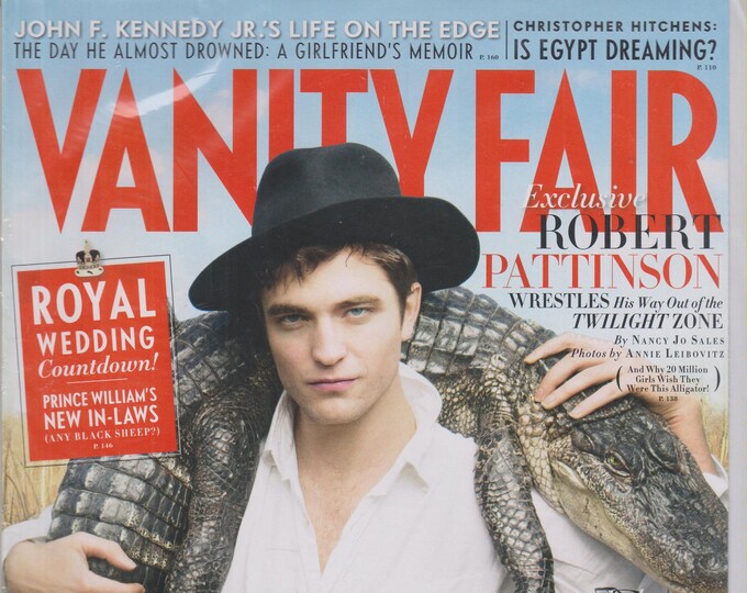 Vanity Fair April 2011 Robert Pattinson Wrestles His Way Out of the Twilight Zone  (Magazine: Human Interest)