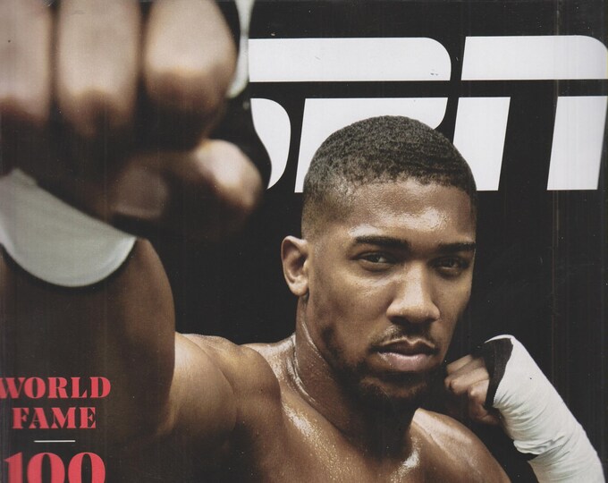 ESPN April 2019  Anthony Joshua - World Fame 100  (Magazine: Sports)