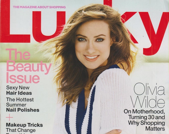 Lucky May 2014 Olivia Wilde  - The Beauty Issue  (Magazine: Shopping)