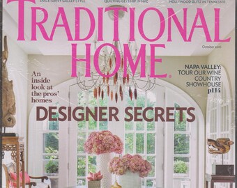 Traditional Home October 2016 Designer Secrets   (Magazine: Home Decor)