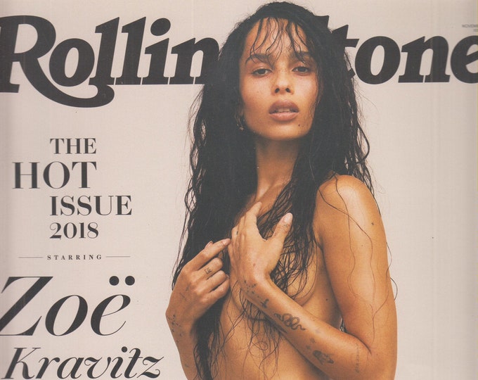 Rolling Stone November 2018 Zoe Kravitz The Hot Issue  (Magazine: Music, Commentary)