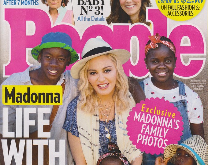 People September 18, 2017 Madonna  Life With My Kids (Exclusive Madonna's Family Photos) (Magazine: Celebrity, General Interest)