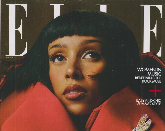 Elle June July 2022 Doja Cat Unedited, Unpredictable, Unstoppable  (Magazine: Women's, Fashion)