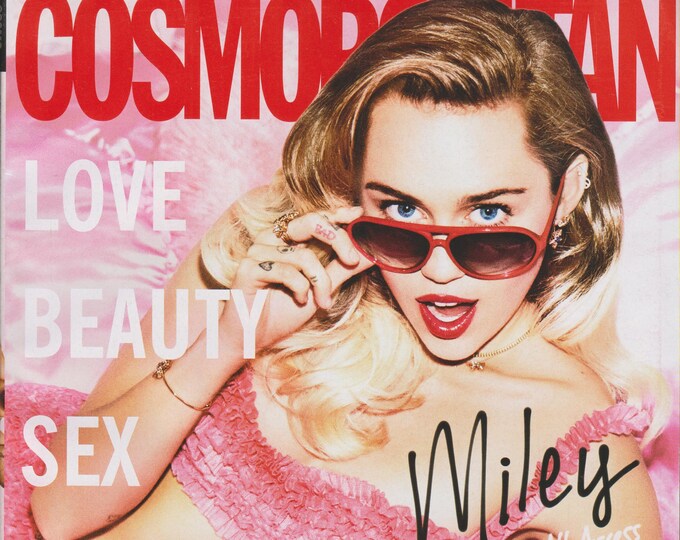 Cosmopolitan September 2017 Miley Cyrus Love Beauty Sex Fashion Confessions (Magazine: Women, Lifestyle)