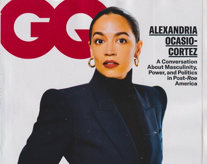 GQ October 2022 Alexandria Ocasio-Cortez AOC (Magazine: Men's, General Interest)