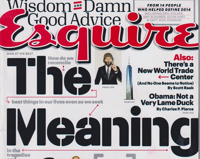 Esquire January February 2015 The Meaning of Life  (Magazine: Men's, General Interest)