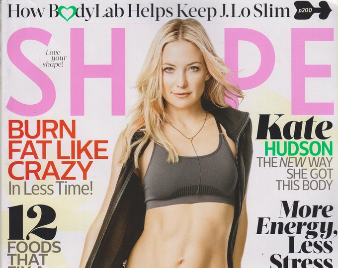 Shape March 2015 Kate Hudson -Burn Fat Like Crazy  (Magazine Health &  Fitness)