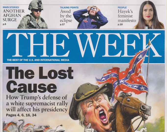 The Week September 1, 2017  Donald Trump, The Eclipse, Salma Hayek (Magazine: News, Politics)