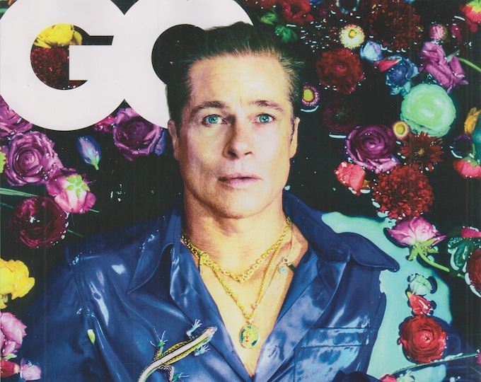 GQ August 2022 Brad Pitt Opens Up His Dream World   (Magazine: Men's, General Interest)