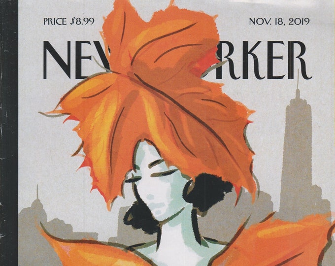 The New Yorker November 18, 2019 Dressing For Fall Cover, Elena Kagan, Boeing, Campaign Trail (Magazine: General Interest)