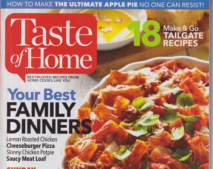 Taste of Home September/October 2016 Your Best Family Dinners (Magazine: Cooking, Recipes)