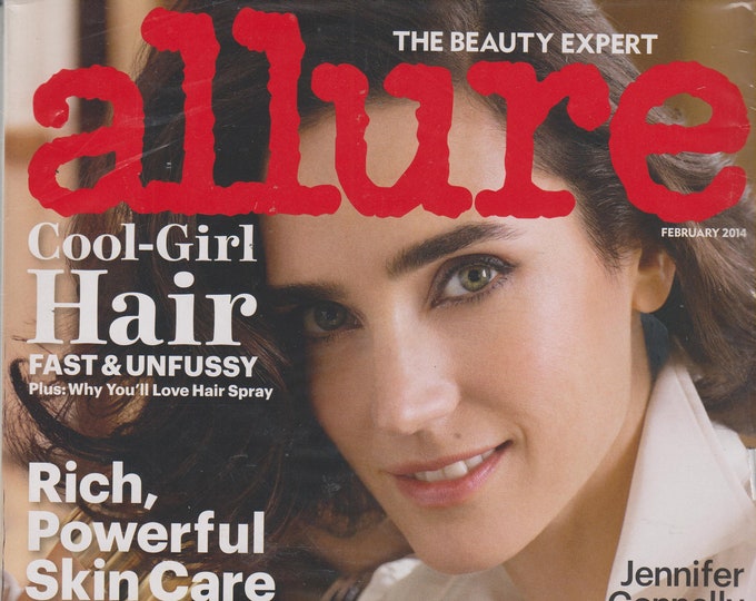 Allure February 2014 Jennifer Connelly Finds Perfect Happiness  (Magazine: Women's,  Beauty)