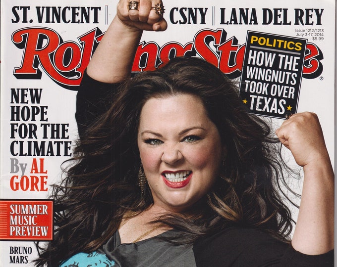 Rolling Stone July 3-17, 2014 Melissa McCarthy Fearless, Fierce & Funny  (Magazine: Music, Commentary)