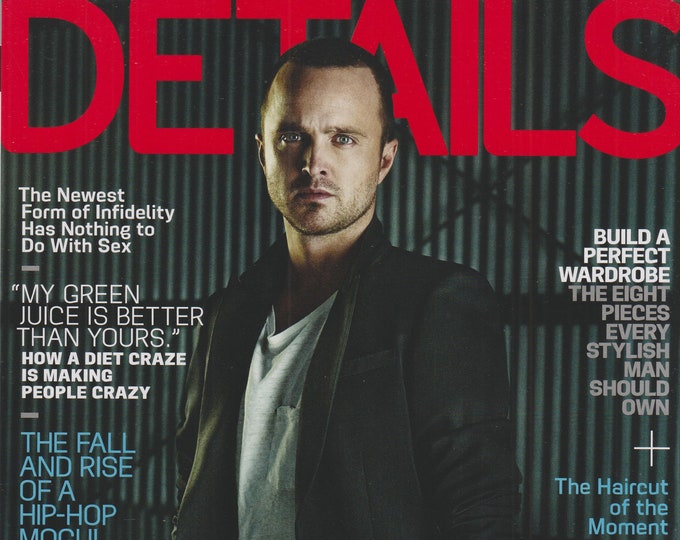 Details February 2014 Beyond Breaking Bad Aaron Paul   (Magazine: Men's, General Interest)