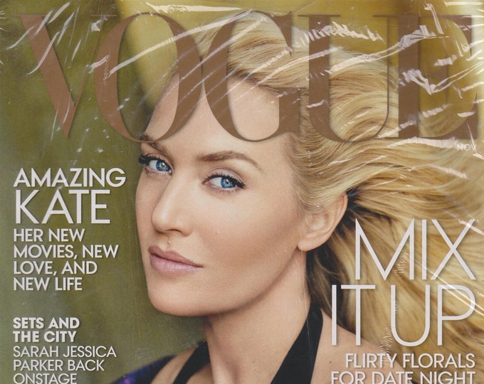 Vogue November 2013 Amazing Kate Winslet Her New Movies, New Love, and New Life  (Magazine: Fashion)