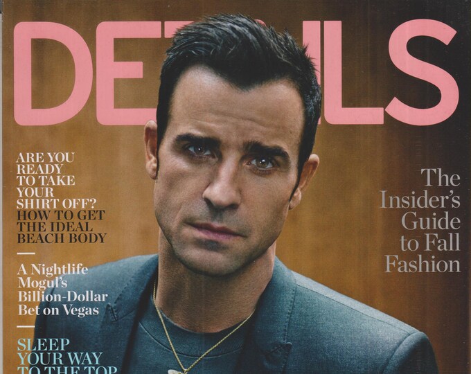 Details August 2014 Justin Theroux (Magazine: Men's, General Interest)