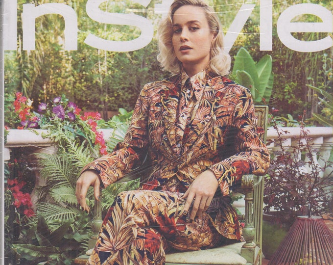 InStyle March 2019 Brie Larson (Magazine: Fashion, Lifestyle)