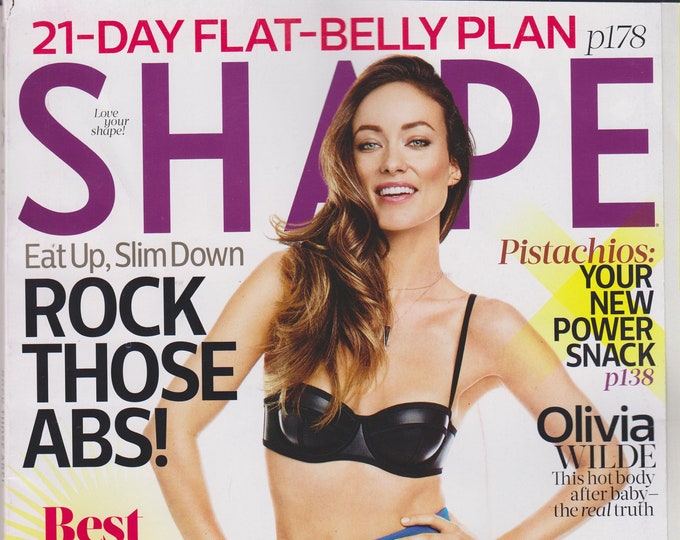 Shape April 2015 Olivia Wilde - Rock Those Abs!  (Magazine Health &  Fitness)