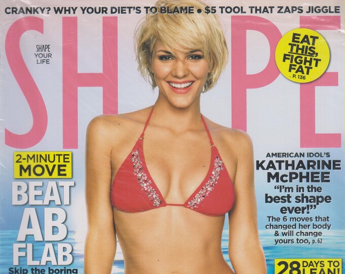 Shape February 2010 - American Idol's Katharine McPhee (Beat AB Flab) (Magazine Health &  Fitness)