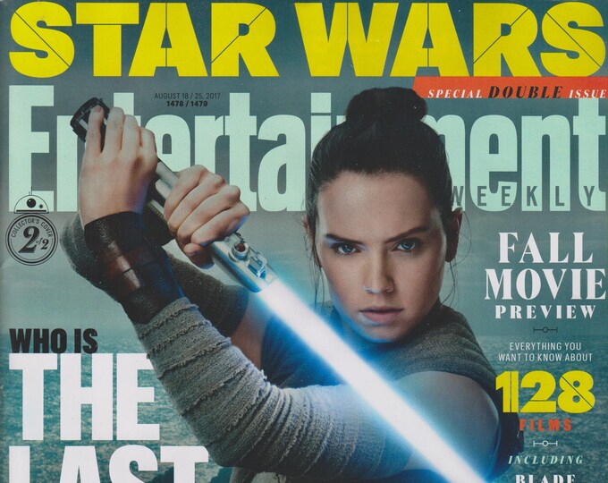 Entertainment Weekly August 18/25, 2017 Daisy Ridley Who Is The Last Jedi Cover#2 (Magazine: Movies, TV, Music, Books, Celebrities)