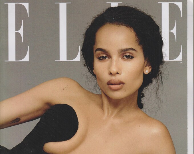 Elle February 2020 Zoe Kravitz on Love, Loss, and Life in the Spotlight (Magazine: Women's, Fashion)