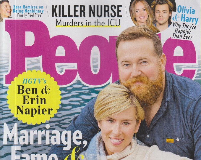 People January 3, 2022 Ben & Erin Napier, Sara Ramirez, Olivia Wilde, Harry Styles  (Magazine: Celebrity, General Interest)