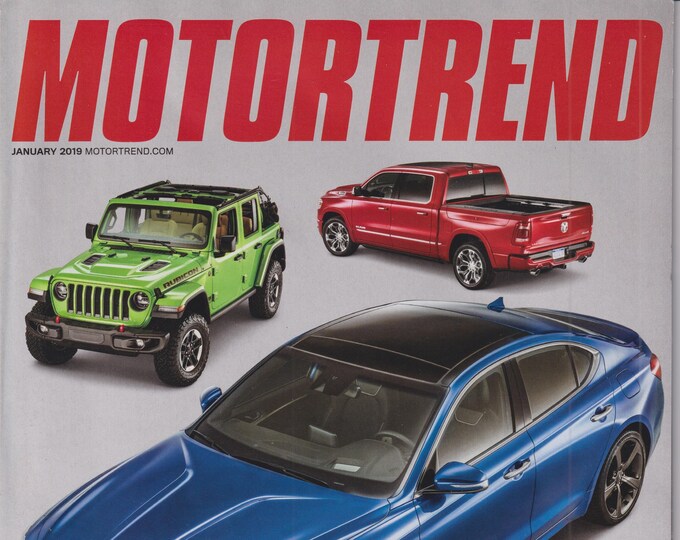 MotorTrend January 2019 Car, Truck, SUV, Person of the Year  (Magazine, Automotive. Cars)