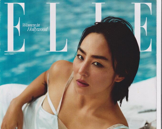 Elle December January 2024 Greta Lee Women of Hollywood  (Magazine: Fashion)