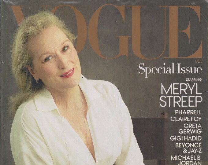 Vogue December 2017 Then & Now Special Issue Starring Meryl Steep and others (Magazine: Fashion)