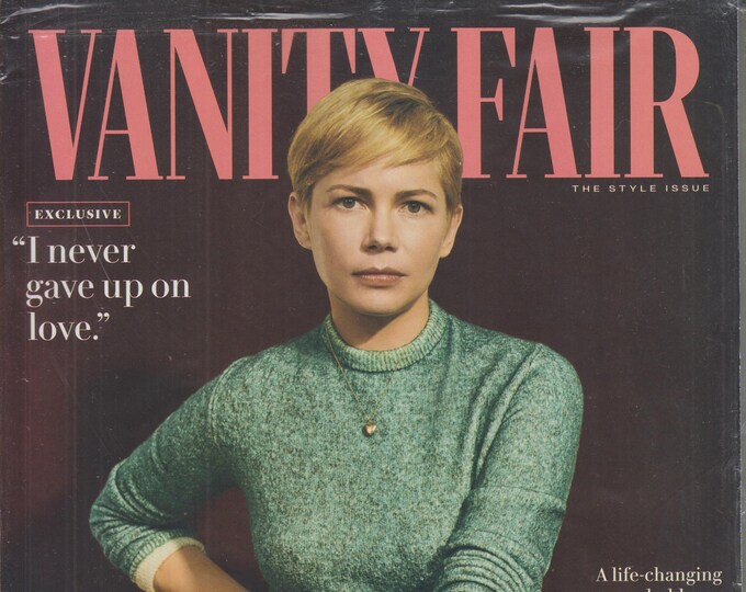 Vanity Fair September 2018 Michelle Williams Won't Settle For Less (Magazine: Celebrity, General Interest)