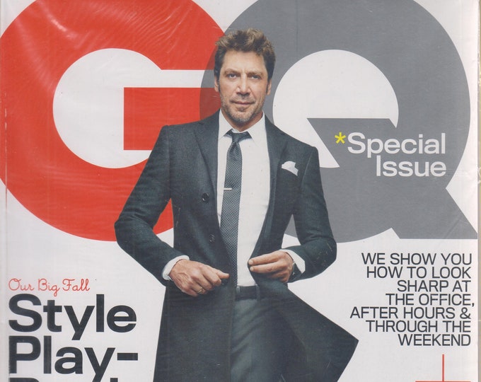 GQ October 2012 Javier Bardem Style Play-Book (Magazine: Men's Interest)