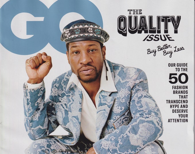 GQ  October 2020 Jonathan Majors - The Quality Issue (Magazine: Men's, General Interest)